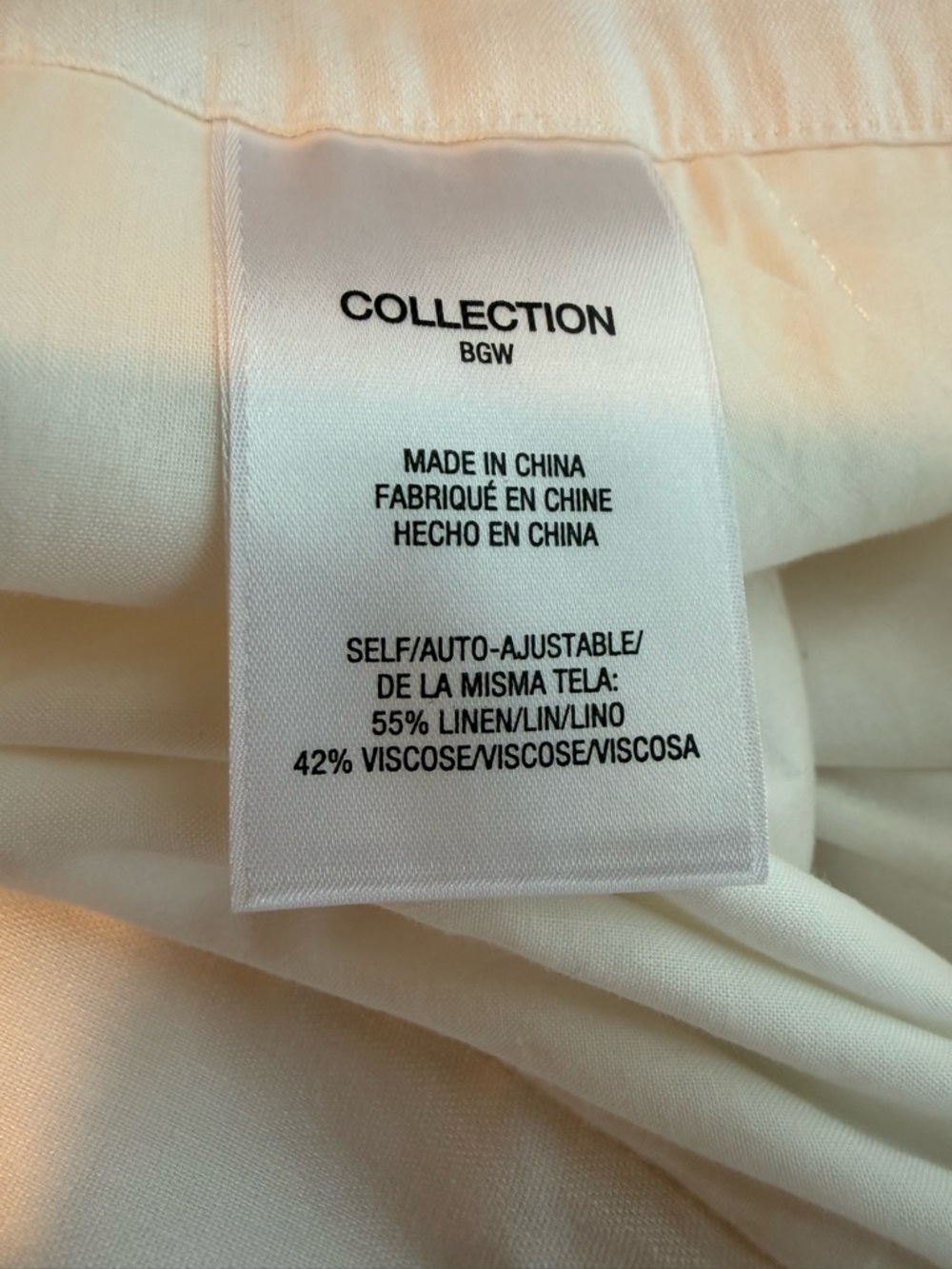 Favorite Daughter Linen Wide Leg Pants High Rise Ivory Size 14 - Picture 7 of 7